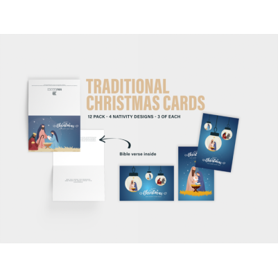 Bible Society Christmas Cards Traditional 2022 12Pk