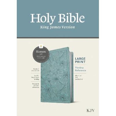 KJV Thinline Ref Bible Filament Enabled Lge Pt Teal