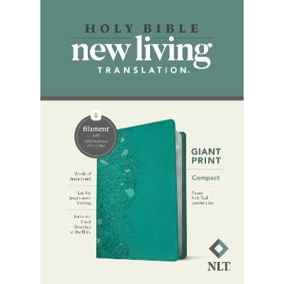 NLT Compact Giant Print Bible Filament Enabled Teal