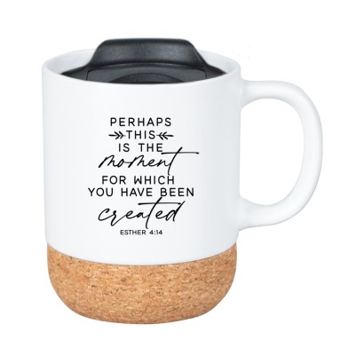 Mug Cork Bottom Perhaps This Is The Moment Black