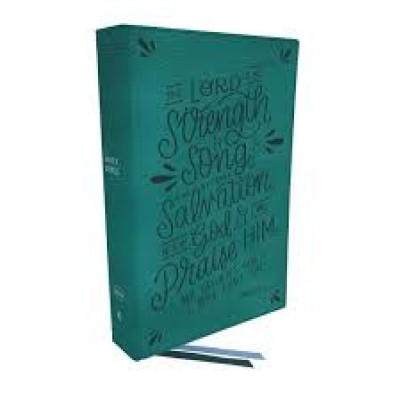 NKJV Thinline Bible Verse Art Cover Teal I/L