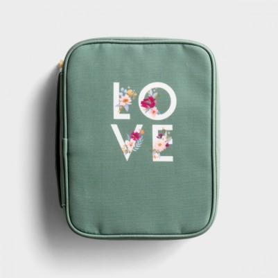 Bible Case Large Studio 71 Love Green Canvas