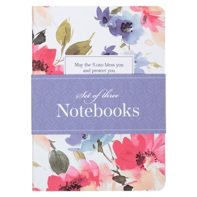 Notebook Set Bless & Protect You Floral Large 3/Set