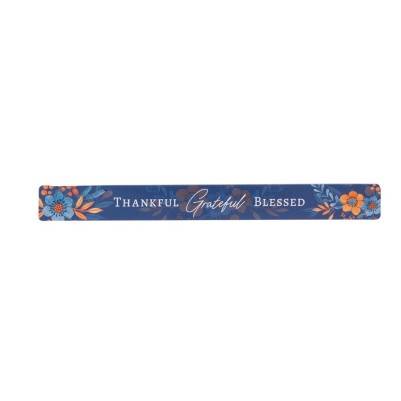 Magnetic Strip Thankful Grateful Blessed Blue