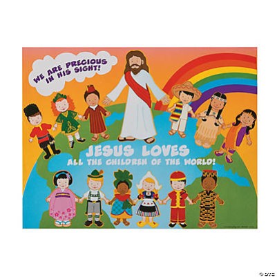 Jesus and The Children Sticker Scenes 12Pk