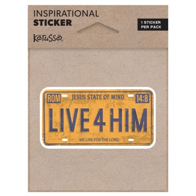 Vinyl Sticker Live 4 Him