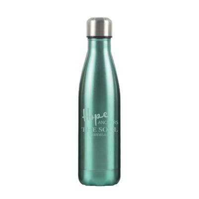 Water Bottle Hope Anchors The Soul Green SS