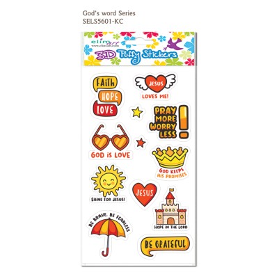 3D Puffy Stickers God's Word