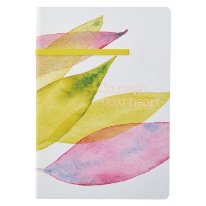 Journal Courage Dear Heart Citrus Leaves Flexcover
