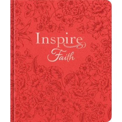 NLT Inspire Faith Bible Filament Blooms Coral I/L