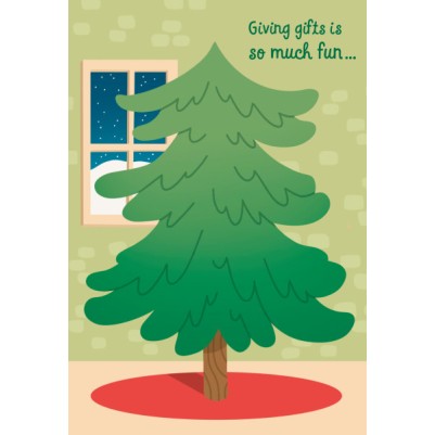 GC: Christmas Boxed Tree Sticker Card