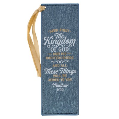 Pagemarker Kingdom of God Blue Faux Leather
