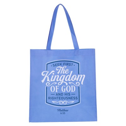 Tote Bag Kingdom of God Blue Polyproylene