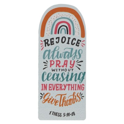 BMK Cardstock Rejoice Always Rainbow