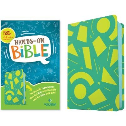 NLT Hands-On Bible 3rd Ed Green Lines & Shapes I/L