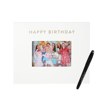 Signature Frame Happy Birthday Keepsake