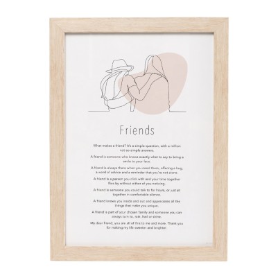 Plaque Friends Gift of Words