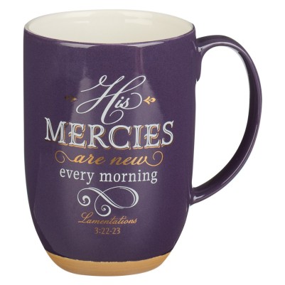 Mug His Mercies Are New Purple Clay Base