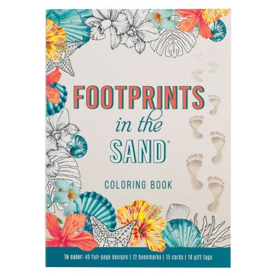 Footprints In the Sand Colouring Book