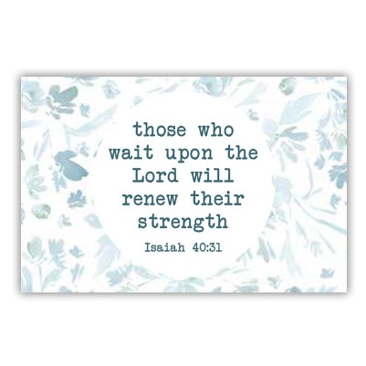 PIO Those Who Wait Upon The Lord Floral