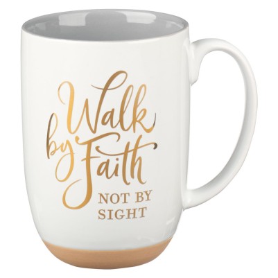 Mug Walk By Faith Not By Sight White