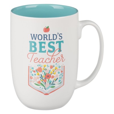 Mug World's Best Teacher Teal Interior