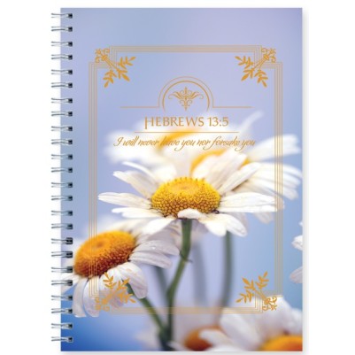 Journal Hebrews 13:5 Daisy Wirebound