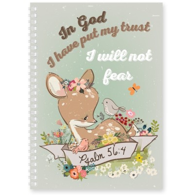 Journal I Will Not Fear Deer Flexcover