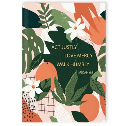 Journal Justly Mercy Humbly Hardcover