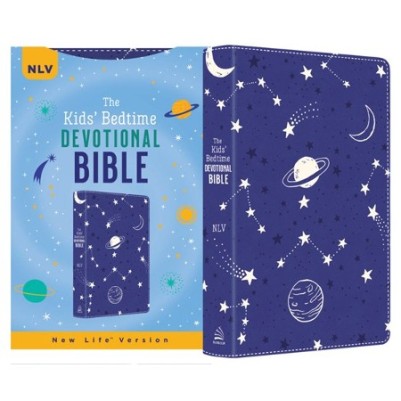 NLV Kid's Bedtime Devotional Bible Cobalt Cosmos I/L