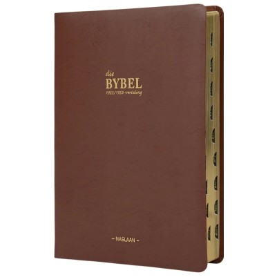 Afrikaans Bible 1933/53 Tan Flexi Indexed
