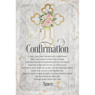Plaque Confirmation Silver Edge MDF
