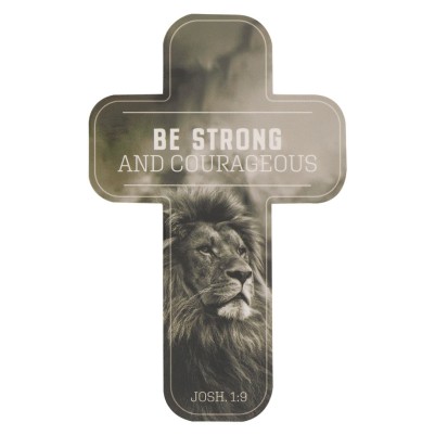BMK Cross Be Strong & Courageous Monochrome Single