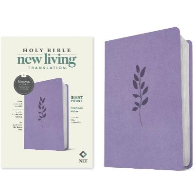 NLT Giant Print Premium Value Bible Filament Lavender(07/24)