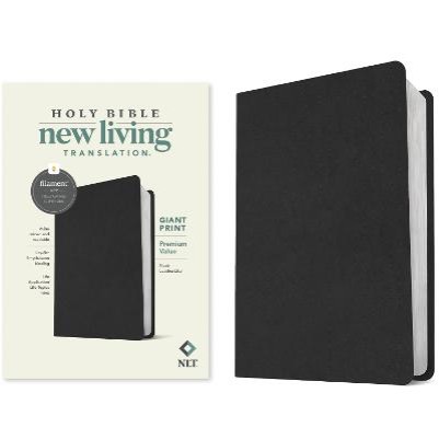 NLT Giant Print Premium Value Bible Filament Black  (07/24)