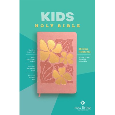 NLT Kids Bible Thinline Reference Ed Dusty Pink I/L (08/24)