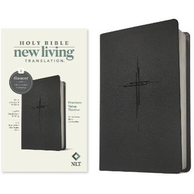 NLT Premium Value Thinline Bible Filament Black I/L (06/24)