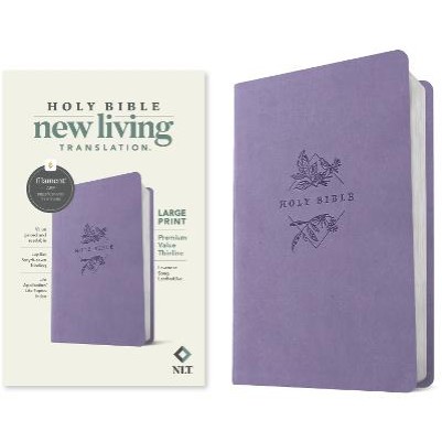 NLT Lge Print Prem Value Thinline Bible Filament Purp(07/24)