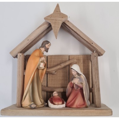 Nativity Scene With Stable Holy Family 3 Piece