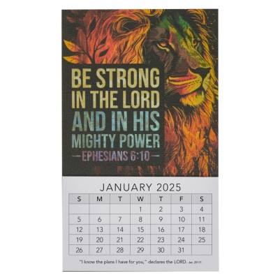 2025 Mini Magnetic Calendar Strong In Th Lord Ep6:10 (08/24)