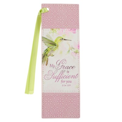 Pagemarker My Grace Is Sufficient For You Pink Faux