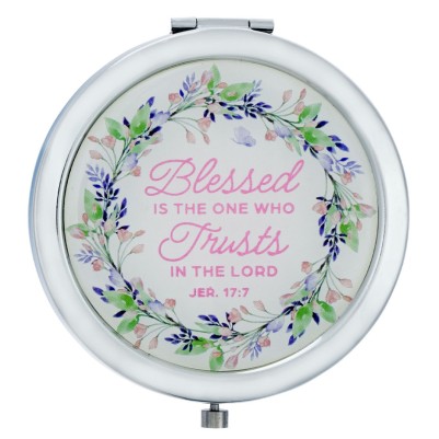 Mirror Compact Blessed Bloom Jer. 17:7