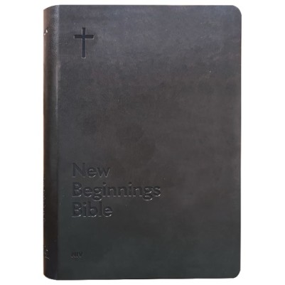NIV New Beginnings Bible - For New Christians - PU Charcoal