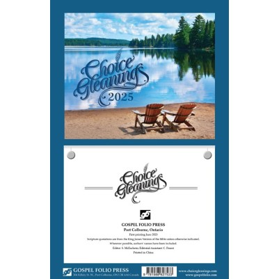 2025 Choice Gleanings Wall Calendar (09/24)