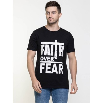 Tshirt Faith Over Fear Cross Black XXL (05/24)