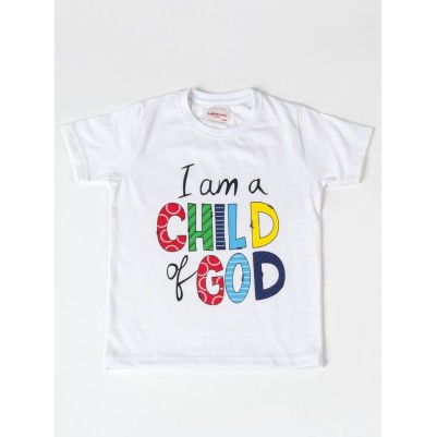 Tshirt Kids Child of God White 2yrs (05/24)