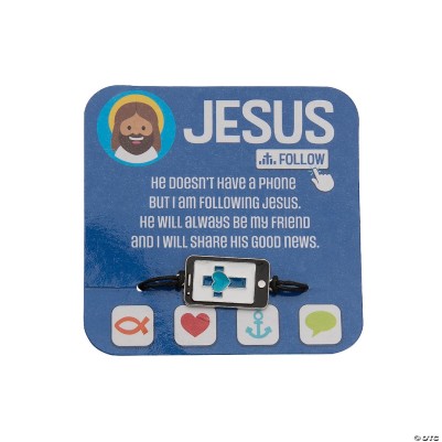 Jesus & Media Rope Bracelet With Card (06/24)