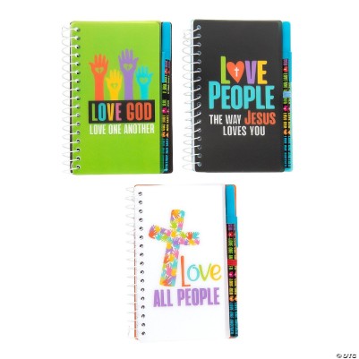 Faith Spiral Notebook With Pen Assorted (06/24)