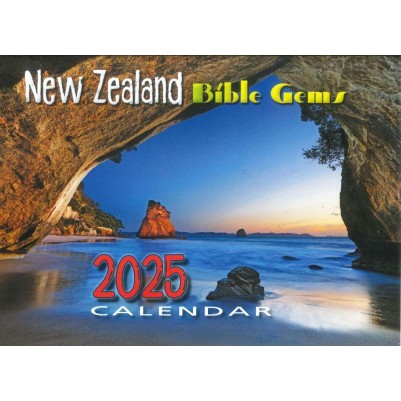 2025 Calendar Bible Gems NZ Scenery (08/24)