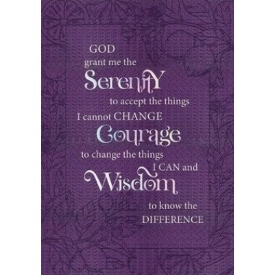 Journal Serenity Prayer Twotone Luxleather (08/24)